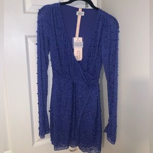 Oh Polly Dark blue Chelsea embellished dress 💙